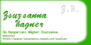 zsuzsanna wagner business card