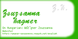 zsuzsanna wagner business card
